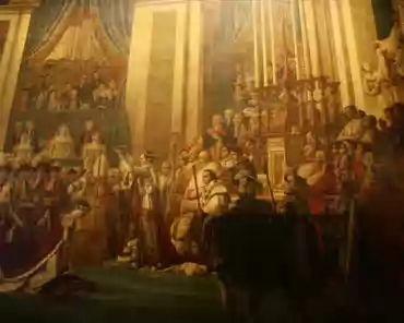 IMG_0358 Coronation room, built in 1834 by king Louis-Philippe. The crowning of the Empress Joséphine by Napoleon in Notre-Dame of Paris on December 2, 1804. By...