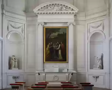 IMG_9879 Chapel built in 1772 by Gabriel near the Petit Trianon. Chairs from 1838.