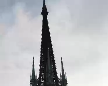 img_0209 The steeple, built in 1825-1876 after the former wooden steeple burnt. The steeple is reaches 151m high, making the cathedral the tallest building in the world...
