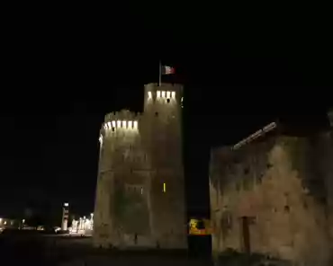 IMG_0945 Saint Nicolas tower, 36 tall, second half of the 14th century. The tower was built over piles and started leaning early during the construction phase. The...