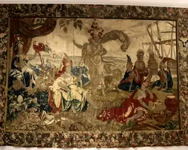IMG_1543 America, Brussels tapestry, ca. 1700.