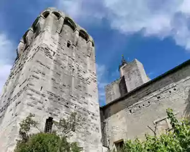 IMG_20210805_105407 Two of the 3 towers that dominate Uzès, a testimony of the fight for influence during the middle ages. King's tower and bishop's tower, 12-13th...
