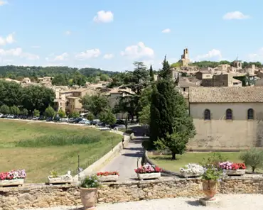 IMG_6930_stitch Lourmarin is known as the city with 3 steeples: a protestant temple, a catholic church, and the townhall belfry (17th century). Lourmarin was decimated by the...