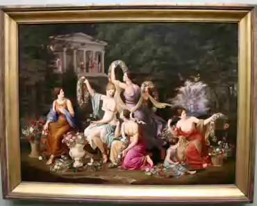 IMG_0069 Heinrich Anton Dähling, Women braiding wreaths, 1828.