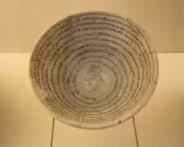 IMG_6249 Babylonian bowl with hebrew scriptures, 2nd millenium BC.