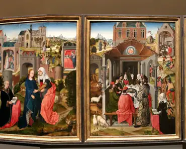 IMG_8448_stitch Brussels, Triptych with scenes from the life of Job, ca. 1466-1500.