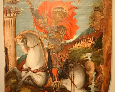 img_1909 St George on horseback slaying the dragon, Georgios Klontzas, 16th century.
