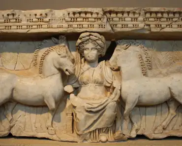 img_2040 Celtic godess Epona, patroness of horses, whose cult may have been introduced in Thessaloniki by Galerius who originated from a Danube area. This is the only...