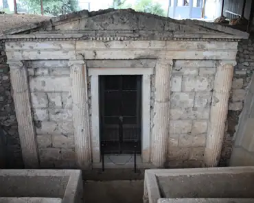 Evrydiki_MakedonianTomb_1 Vergina was the capital of the Macedonian kingdom; it was a large city in the time of Philip II and Alexander the Great, and many structures have been...