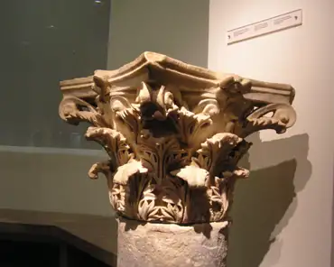 pa260258 Marble Corinthian pilaster, 2nd century BC, from the Nymphaion.