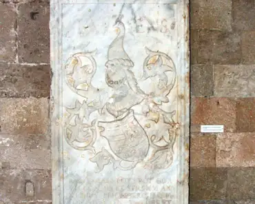 dscf0278 Tomb slab of French knight hospitaller Renier Pot (died 1498).