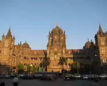 IMG_0646 Chhatrapati Shivaji Terminus, formerly Victoria Terminus. The main train station in Mumbai, built during the British rule, opened in 1887 for Queen Victoria's...