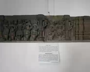 IMG_3693 Matrika panel, 8 century A.D, Abhaneri, Dausa. Buff-sand stone panel of the 'Sapt Matrlka', seven goddesses. They are shown dancing with Vlrbhadra (emanation of...