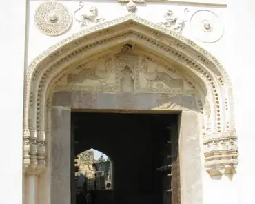 02 Entrance to the Golkonda fort. Golkonda was the capital of the Qutb Shahi dynasty, who ruled the area from 1518 to 1687 (Mughal conquest). The city was a famous...