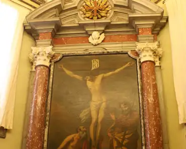IMG_2918 Antonio Bresciani, Crucifixion of Christ between Saint Jerome and Roch, 1783.
