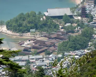 103 Itsukushima shrine (center) and Senjokaku (top).
