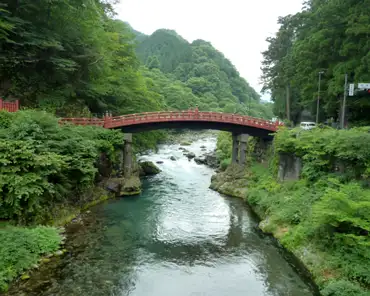 002 Shinkyo bridge, built in 1636, rebuilt in 1907.
