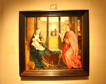 IMG_4625 Rogier van der Weyden, Saint Luke drawing the Virgin, 15th century.