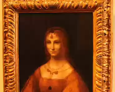 IMG_4476 Academy of Leonardo da Vinci, Portrait of a lady in yellow dress, late 15th century.