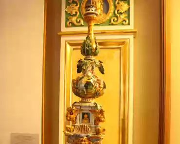 IMG_4485 Candlestick, majolica and polychrome painting, from Urbino, Italy. Second half of the 16th century.