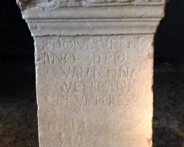 P1210093 Base of a statue dedicated to Emperor Aurelian, 270-275 AD.