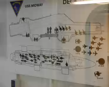 P1080751 Map of the flying deck describing the position of each aircraft.