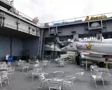 P1080759 Aircraft elevator used to move aircrafts between the hangar deck and the flight deck.