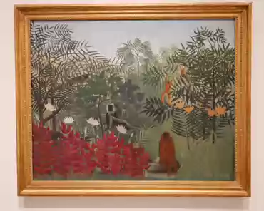 P1100411 Henri Rousseau, Tropical forest with monkeys, 1910.