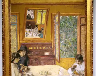 IMG_20191205_185423 Edouard Vuillard, At La Divette, Cabourg: Annette Natanson, Lucy Hessel, and Miche Savoir at breakfast, 1913 (reworked 1934).