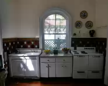 P1050805 Kitchen with Portuguese tiles.