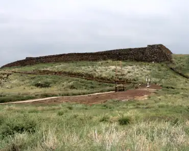 IMG_3437 Pu'ukohola heiau, temple on the whale hill. A genealogical chant prophesied that the unborn son of High Chiefess Keku‘iapoiwa was to become the future chief and...