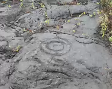IMG_3751 Ancient hawaiians had no written language. The petroglyphs have been carved into the thin and fragile crust of a 400-700 year-old lava flow. There are 23000...
