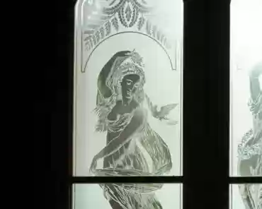 P1120973 Glass panels etched with acid in San Francisco in 1882.