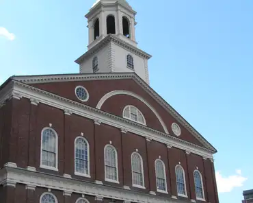 44 Faneuil Hall hosted America’s first Town Meeting. Built by wealthy merchant Peter Faneuil in 1741.