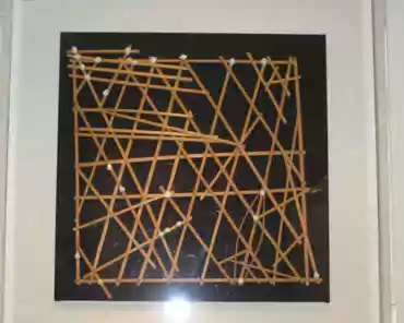 39 Sailing chart, Marshall islands, 20th century, bamboo