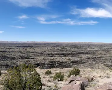03 The lava spewed from volcanic vents in the northern end on at least 2 occasions and flowed south along the floor of the Tularosa basin for 71 km. Occasionally...