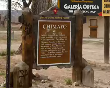 P1030091 Chimayo was founded in the early 18th century after the reconquest of New Mexico and has been a center of the Spanish weaving tradition since then.