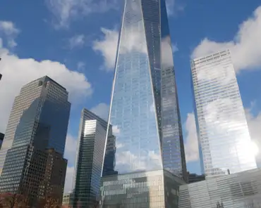 P1070952 1 and 7 World Trade Center. One World Trade Center, 2006-2013, 104 floors, 541 m (1776 feet).