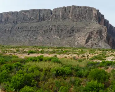 P1020413 Santa Elena canyon was formed over the past 2 million years when part of the terrain elevated along a fault and the Rio Grande river had to carve the mountain...